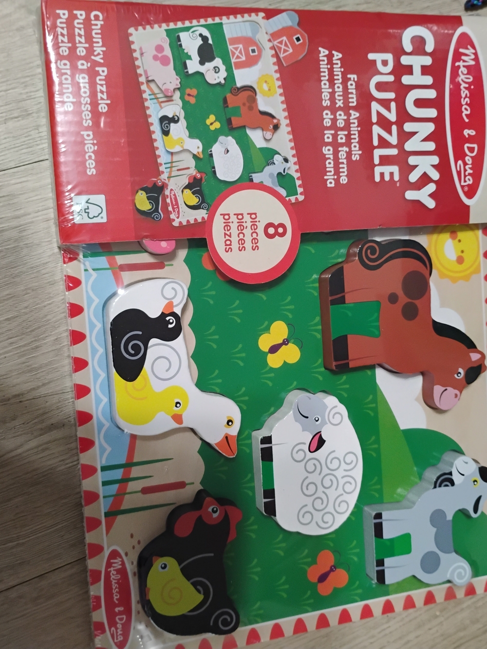 Melissa & Doug Chunky Farm Animals Puzzle - Multi-Color